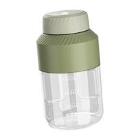 Nešiojamas sulčiaspaudės blenderis 1000ml USB, žalia sportinė gertuvė su vienu dangteliu