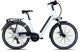 Elektrinis dviratis Barton Trip 2.0 Easy 28", 540 Wh, 17", 36 V, 15 Ah, balta perlamutrinė