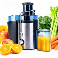 Sulčiaspaudė 1000W 500ml 2 greičių sidabrinė, 65mm angos, daržovėms ir vaisiams
