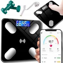 Vonios svarstyklės analitinės SLIM 180KG 25in1 Android iOS Bluetooth LCD