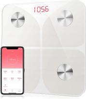 Vonios svarstyklės FLEYOND FG263LB, balta, Bluetooth, analitinės