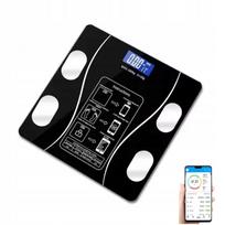 Vonios svarstyklės su Bluetooth, audinių matavimu, BMI, iki 180 kg