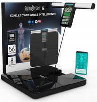 Elektroninės vonios svarstyklės GeniaScreen, maks. 220 kg, 56 kūno rodmenys, Wi-Fi
