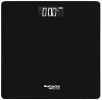 Vonios svarstyklės elektroninės 180 kg stiklinės juodos LCD