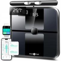 Vonios svarstyklės RunSTAR 8 elektrodų, 180 kg, LED, BMI, 28 metrų