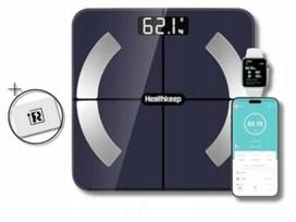 Bluetooth vonios svarstyklės, 13 kūno rodiklių, iki 180 kg