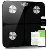 Išmaniosios vonios svarstyklės Bluetooth, 13 parametrų, 180 kg, juodos