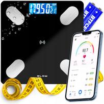 Vonios svarstyklės su Bluetooth, išmanios, 180 kg, analizės funkcija