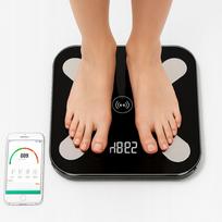 Išmaniosios vonios svarstyklės su LCD ekranu ir programėle, 180 kg