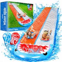 Vandens čiuožykla vaikams Shark, 2 takeliai, 2 lentos, su purkštuvu