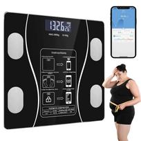 Analitinės svarstyklės BEDEE Smart su Bluetooth, 13 parametrų, 180 kg, stiklinės
