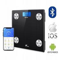 Vonios svarstyklės su Bluetooth ir BMI analize iOS Android