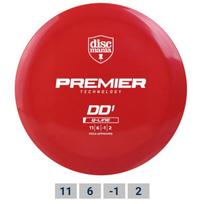 Diskgolfo diskas Discmania Distance Driver Q-Line Premier DD1 raudona