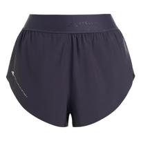Adidas Stella McCartney Lace Pattern Elastic Waist High Slit Running Shorts Women shorts KR5559 L black