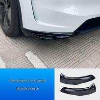 Tesla Model Y Front Lip Splitter Bumper Kit with Anti-Collision Strip and Corner Protector. Suitable for 2025 Tesla Model Y