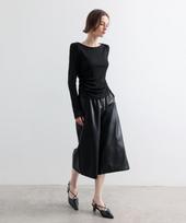 Epelleu Odinės Bermuda Kelnės Black/M black