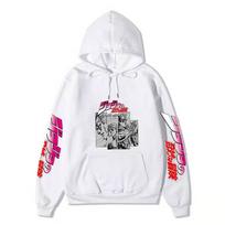 JoJo Bizarre Adventure Hoodie Unisex Fleece Sweatshirt Anime Print Casual Autumn Winter Pullover Women Men S balta