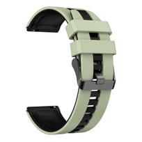22mm Vertical Striped Two-tone Band for Xiaomi Watch S5 Lightweight and Breathable Silicone  Watch Strap for Xiaomi Watch S5 For Xiaomi watch S5 black