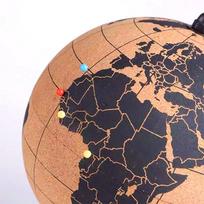 Kamštinio medžio besisukantis gaublys žemėlapiai namų biuro dekoracija pasaulio žemėlapis geografijos žemėlapis gaubliai beige