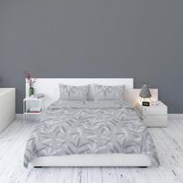 Eurofirany flanelinės patalynės komplektas PCB-192, 220x200 cm, 3 dalių, pilkas