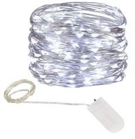 Girlianda 10 LED, šalta balta