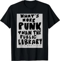 Kas yra pankiškesnio už viešąją biblioteką? Juokinga dovana knygų mylėtojui Unisex marškinėliai S white