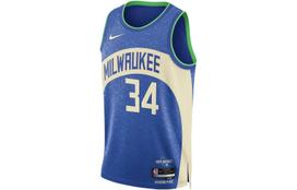 Nike Nba Milwaukee Bucks Giannis Antetokounmpo City Edition 23/24 Swingman Jersey DX8509-407 L blue