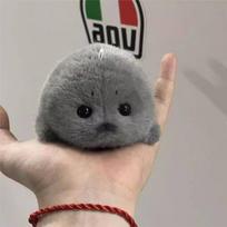 Soft Fluffy White Seal Plush Toy Palm Sized Ocean Animal Stuffed Doll Great Touch Desktop Companion For Home Decoration gray