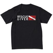 Extreme Sports Free Diver Rescue Diver Flag Scuba Diving Enthusiast Short-sleeved Women's 2026 M black