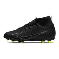 Nike Mercurial Superfly 9 JR Assassin 15 Club FG/MG Comfortable Round Toe Slip Resistant Abrasion Resistant Mid top DJ5959-001 35.5 black