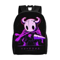 Hollow Knight Silksong Fashion Backpack Outdoor Student Work  Daypack for Men Women College Shoulder Bag black