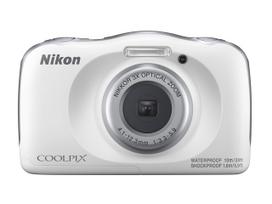 Nikon COOLPIX W150 Waterproof Digital Camera, White - 13.2MP, 3x Optical Zoom, Shockproof, Freezeproof, Full HD 1080p balta