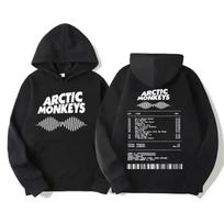Retro Rock Arctic Monkeys Music Album Graphic Hoodies Men Vintage Oversized Y2k Hip Hop Hoodie Punk Sweatshirt Tour Double Sided S black