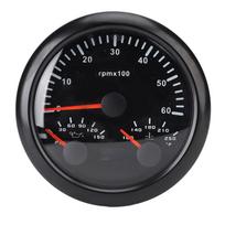 3 viename Elektrinis tachometras Alyvos slėgio matuoklis Vandens temperatūros matuoklis 3 3 8 colio 6000 aps./min 0–150 PSI 100–250 Farenheito 7 Black Dial Black Bezel black
