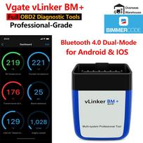 Vgate vLinker BM+ Plus Diagnostic Scanner Tool Mini Bimmer Engine Code Reader for iOS Android Windows ELM327 ELM 329 BT4.0 black