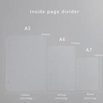 JIANWU A5/A6 Binder Filler Paper Diary Notebook Replaceable Inside Page Loose Leaf Inner Core Binder Accessories Office Supplies gray