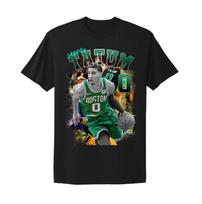 Jayson Tatum NBA Boston Celtics Graphic Tee Bean Town Black T-shirt XXXL black