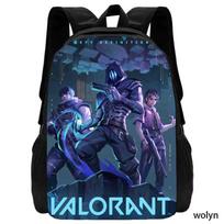 Valorant Žaidimo Prekės Anime Kuprinė Studento Krepšys standard blue