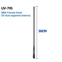 Ar-795 Sma-F Moteriška Dvigubo Dažnio Vhf/Uhf 136-174Mhz/400-520Mhz Minkšta Antena Ar-795 Dėl Uv-5R Uv-82 Bf-888S Racijos Ar-795 A1