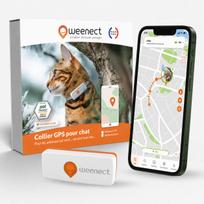 Weenect XS White Mini GPS sekiklis katėms (su antkakliu) | 114026 | 3770000300369