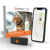 Weenect XS Black Mini GPS sekiklis katėms (su antkakliu) | 114025 | 3770000300406