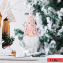 Pliušinė mergaitė angelas pakabukas Kalėdinės dekoracijos Rankų darbo amatai Kalėdinės eglutės kabinami papuošalai Naujas   Kalėdų dovanų žaislas gray
