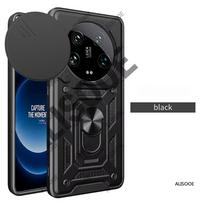 Armor Funda for Xiaomi 14 Ultra 15 Ultra Redmi A4 14C POCO C75 Case Slide Camera Ring Stand Holder Protection Cover Capa for Xiaomi 14 Ultra
