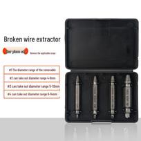 Universal Screw and Wire Extractor: Tapered Tap for Stripped, Rusted, or Broken Threads black