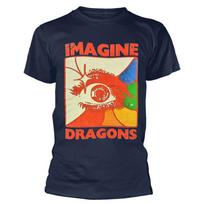 Imagine Dragons Rock Band Print T-Shirt Men's Fashion Casual Wear Short Sleeve Loose Comfort T-Shirt Everyday Men's Clothing M red