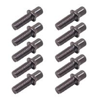 10Pcs Drum Tension Rods Deep Thread Strong Metal Short Screws Drum Standard Exterior Square Screws Easy to Use black