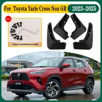 Automobilio purvasaugiai, skirti „Toyota Yaris Cross Non GR“ 2024–2025 m., apsaugai nuo purslų, priekiniai ir galiniai sparnai, automobilių aksesuarai. white