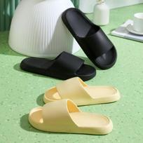 Noise-free indoor slippers, noise-reducing slippers for the office gray black