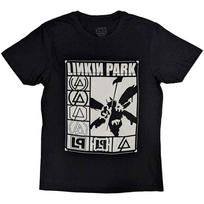 Linkin Park Marškinėliai Stačiakampiai Logotipai nauji Oficialūs Unisex Juodi XL white