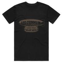 2026 Earl's Court 75 oro balionas - Juodi marškinėliai Led Zeppelin grupė unisex T-shirt Vasariniai medvilniniai vyriški unisex marškinėliai Drabužiai Tee Y2k Moteriški XL įvairiaspalvis